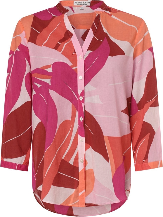 Bluzka Marie Lund w stylu casual z bawełny z dekoltem w kształcie litery v