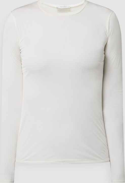 Bluzka MaxMara Leisure z długim rękawem z okrągłym dekoltem w stylu casual