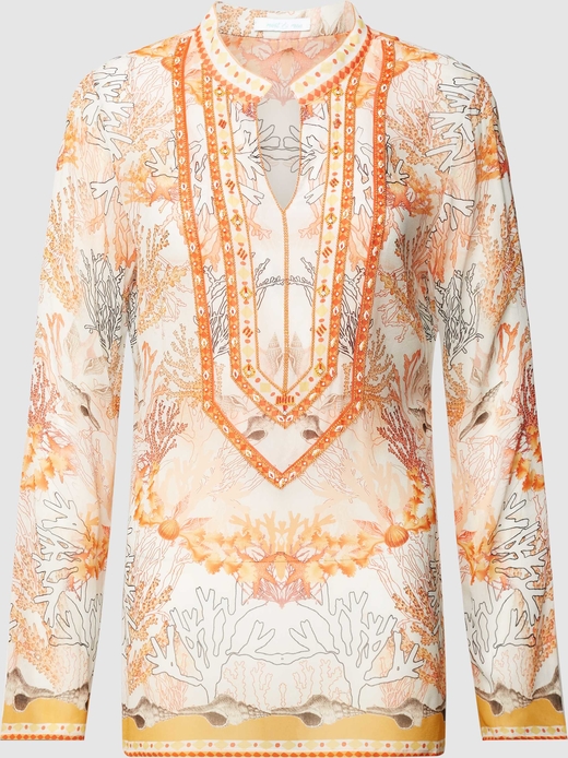 Bluzka Mint & Mia w stylu boho z dekoltem w kształcie litery v