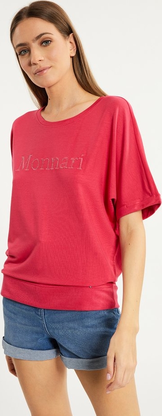 Bluzka Monnari z okrągłym dekoltem z krótkim rękawem