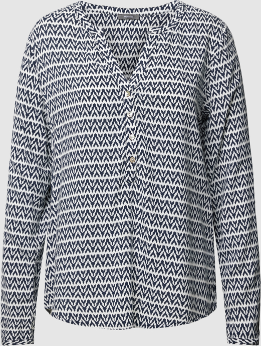 Bluzka Montego w stylu casual z dekoltem w kształcie litery v