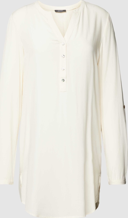 Bluzka Montego z długim rękawem z dekoltem w kształcie litery v