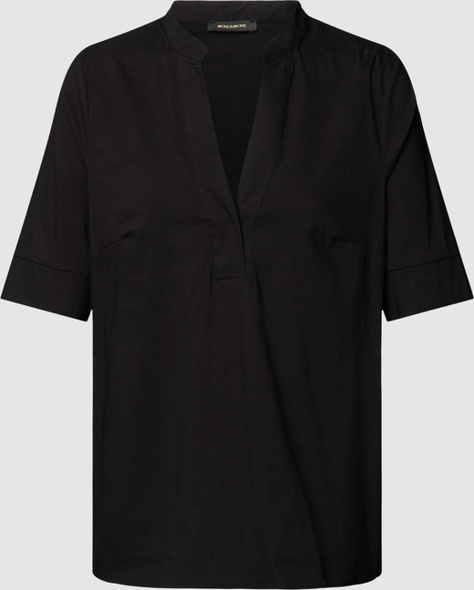 Bluzka More & More z dekoltem w kształcie litery v w stylu casual z bawełny