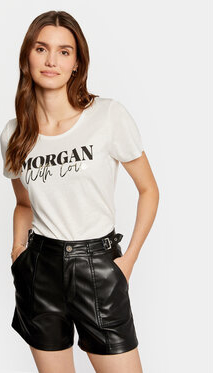 Bluzka Morgan w młodzieżowym stylu z krótkim rękawem