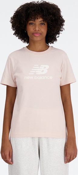 Bluzka New Balance z bawełny w sportowym stylu z krótkim rękawem