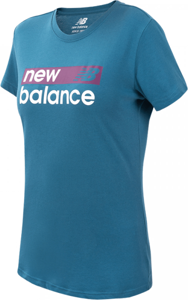 Bluzka New Balance z krótkim rękawem w sportowym stylu z dżerseju