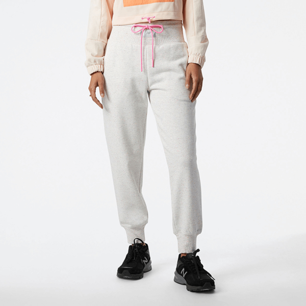 Bluzka New Balance z okrągłym dekoltem w sportowym stylu z długim rękawem