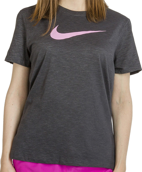 Bluzka Nike z bawełny z okrągłym dekoltem