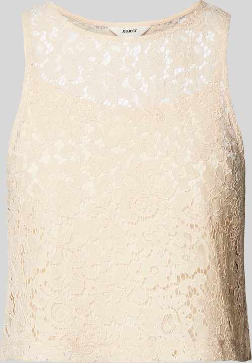 Bluzka Object z okrągłym dekoltem z bawełny