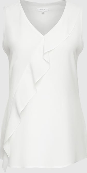 Bluzka Opus z dekoltem w kształcie litery v w stylu casual bez rękawów