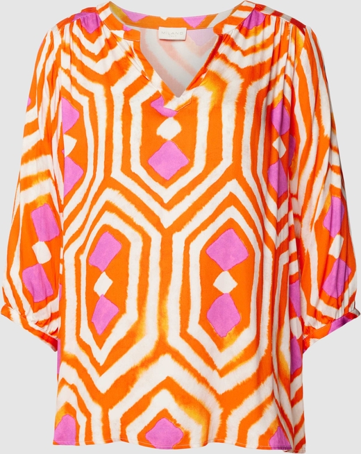 Bluzka Peek&Cloppenburg z długim rękawem z dekoltem w kształcie litery v w stylu casual