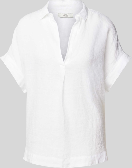 Bluzka Peek&Cloppenburg z krótkim rękawem z dekoltem w kształcie litery v