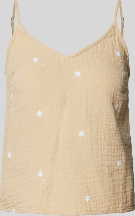 Bluzka Pieces na ramiączkach z dekoltem w kształcie litery v w stylu casual