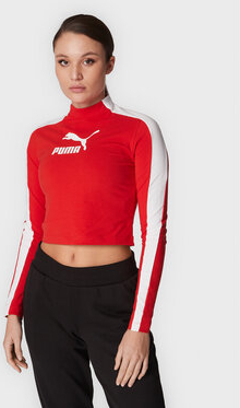 Bluzka Puma z okrągłym dekoltem w sportowym stylu