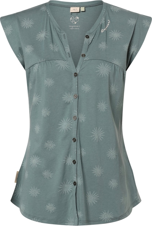 Bluzka Ragwear z dekoltem w kształcie litery v z bawełny bez rękawów