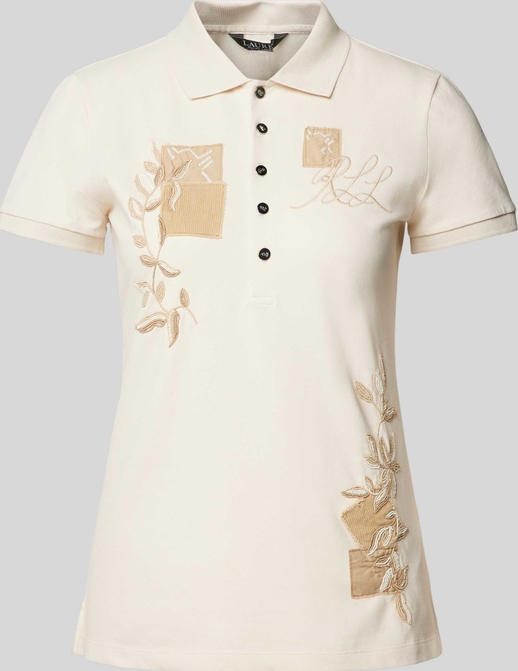 Bluzka Ralph Lauren z nadrukiem z okrągłym dekoltem z krótkim rękawem