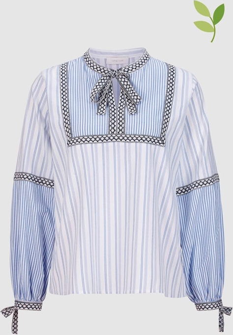 Bluzka Rich & Royal z okrągłym dekoltem z bawełny w stylu casual