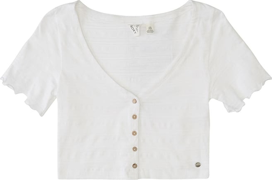 Bluzka Roxy z dekoltem w kształcie litery v w stylu casual