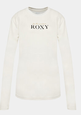 Bluzka Roxy z długim rękawem w stylu casual z okrągłym dekoltem