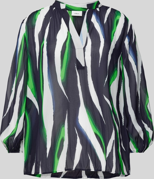 Bluzka S.Oliver Black Label w stylu casual z długim rękawem z okrągłym dekoltem