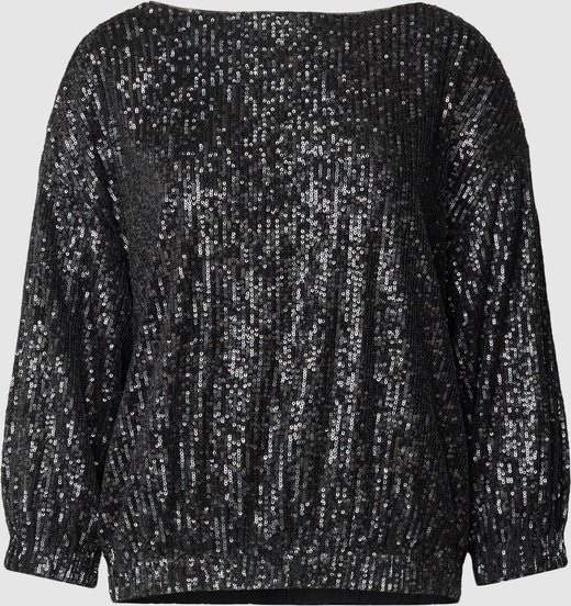 Bluzka S.Oliver Black Label z okrągłym dekoltem w stylu casual z długim rękawem