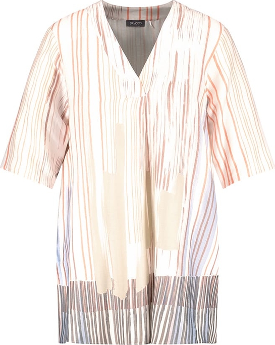 Bluzka Samoon w stylu casual z dekoltem w kształcie litery v