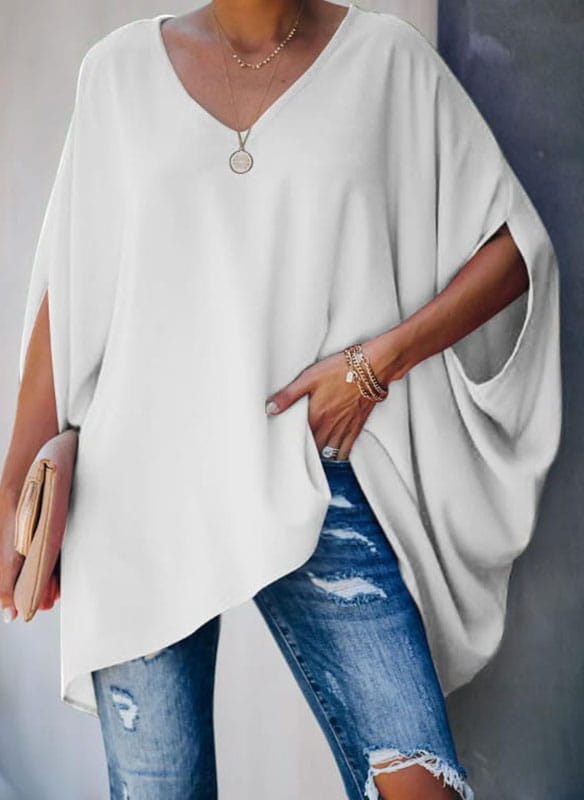 Bluzka Sandbella z długim rękawem w stylu casual