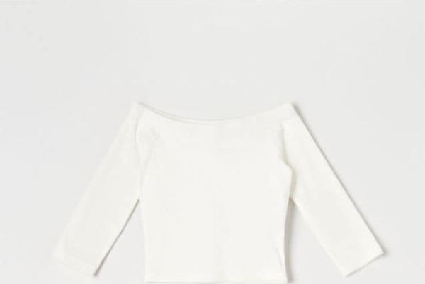 Bluzka Sinsay z okrągłym dekoltem w stylu casual z bawełny