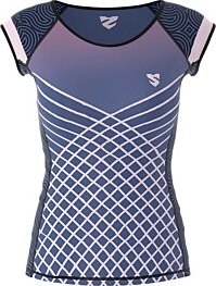 Bluzka Smmash z krótkim rękawem w sportowym stylu z okrągłym dekoltem