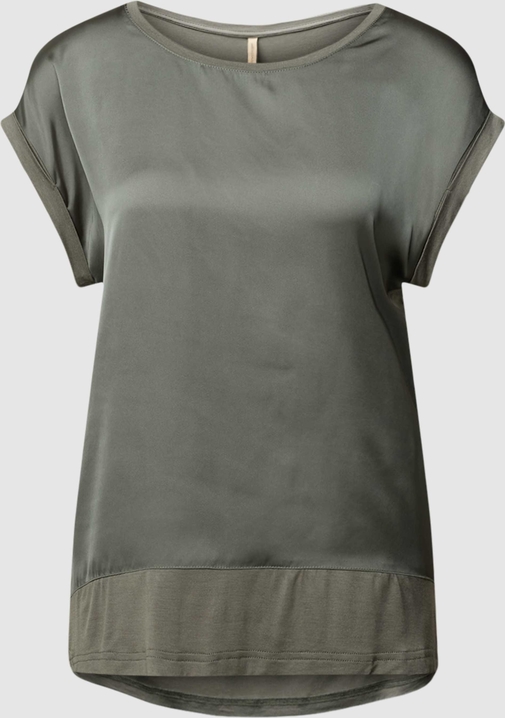 Bluzka Soyaconcept w stylu casual z krótkim rękawem z okrągłym dekoltem