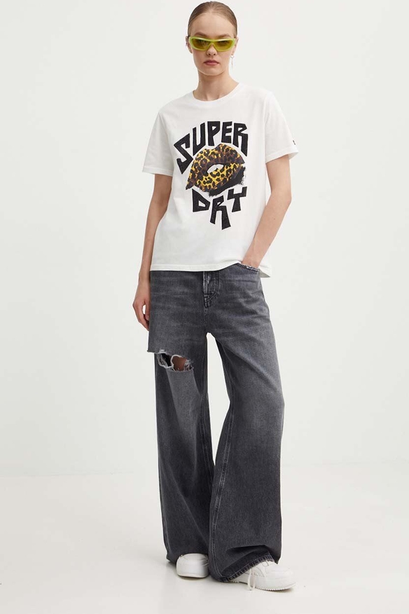 Bluzka Superdry z bawełny w młodzieżowym stylu