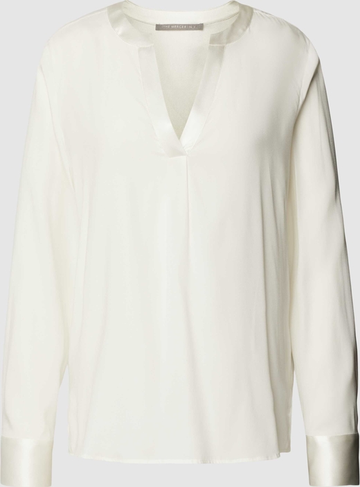 Bluzka The Mercer N.Y. z bawełny z dekoltem w kształcie litery v w stylu casual