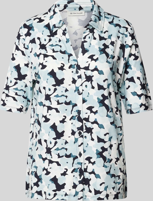 Bluzka Tom Tailor z dekoltem w kształcie litery v w stylu casual