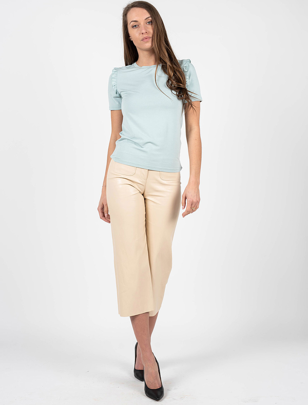 Bluzka ubierzsie.com w stylu casual z krótkim rękawem z tkaniny