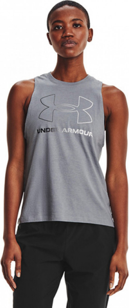 Bluzka Under Armour w sportowym stylu z bawełny z okrągłym dekoltem