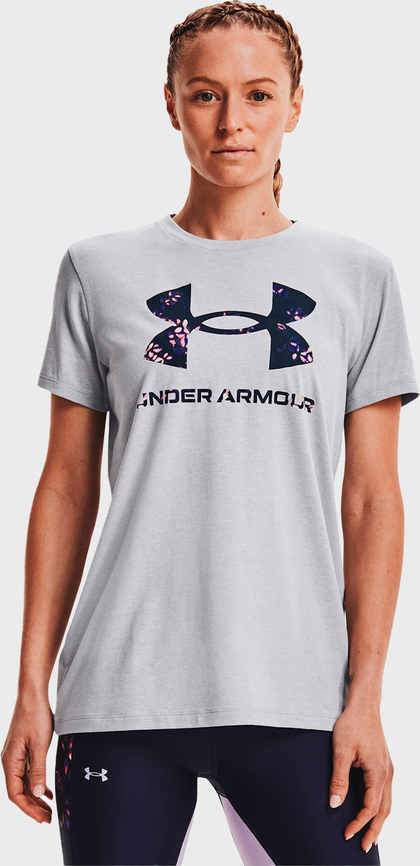 Bluzka Under Armour z krótkim rękawem z okrągłym dekoltem w sportowym stylu