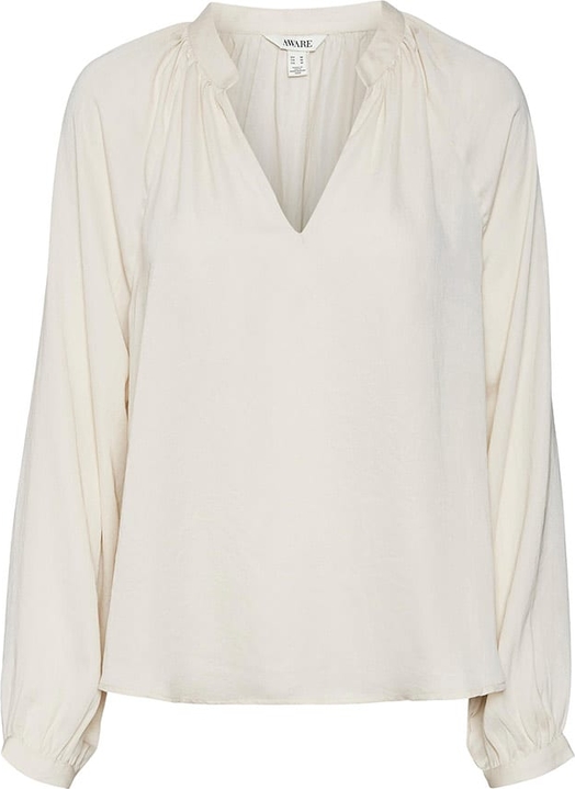 Bluzka Vero Moda w stylu casual z długim rękawem z dekoltem w kształcie litery v