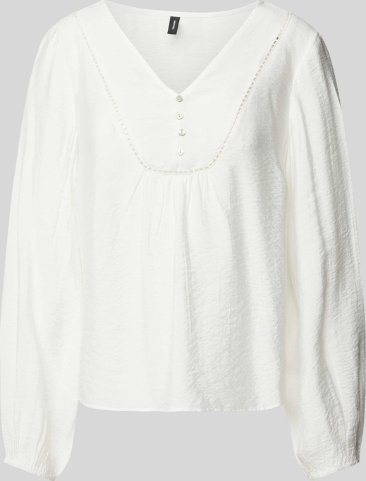 Bluzka Vero Moda z dekoltem w kształcie litery v w stylu casual z długim rękawem