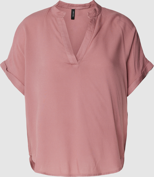 Bluzka Vero Moda z dekoltem w kształcie litery v w stylu casual z krótkim rękawem