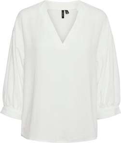Bluzka Vero Moda z dekoltem w kształcie litery v z długim rękawem