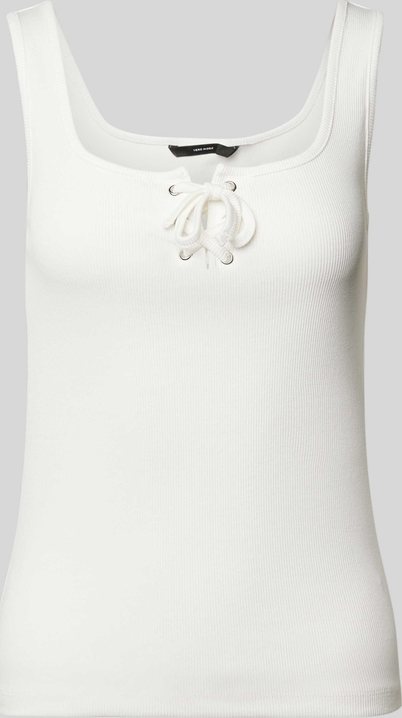 Bluzka Vero Moda z okrągłym dekoltem na ramiączkach