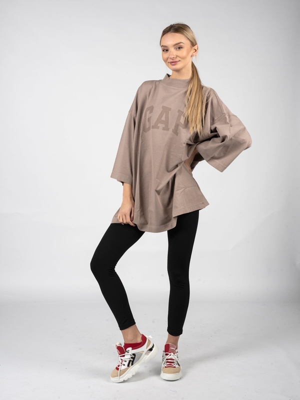 Bluzka Yeezy Gap Engineered By Balenciaga z tkaniny w stylu casual z długim rękawem