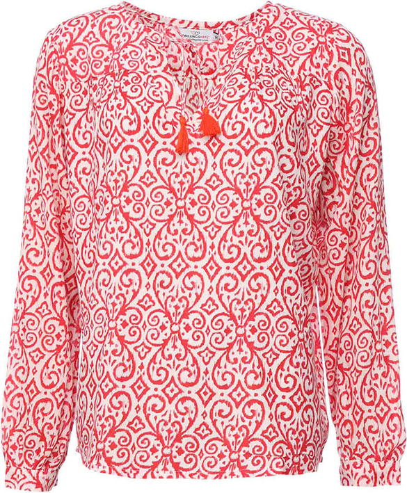 Bluzka Zwillingsherz w stylu casual z okrągłym dekoltem