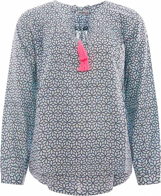 Bluzka Zwillingsherz z dekoltem w kształcie litery v z długim rękawem