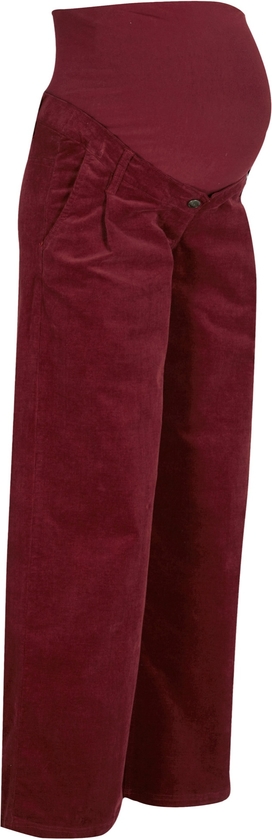 bonprix Spodnie ciążowe culotte ze sztruksu ze stretchem