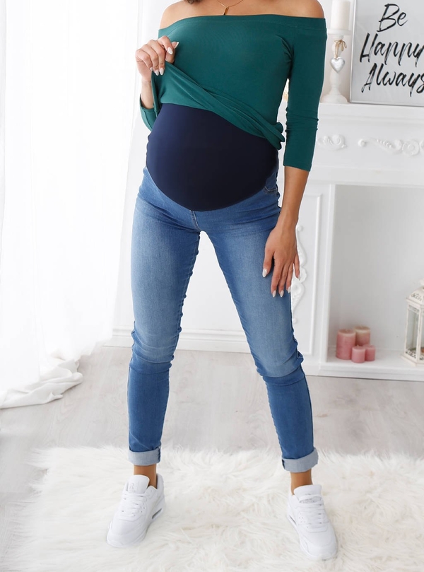 Brak Spodnie Jeansowe ciążowe Mollis Blue