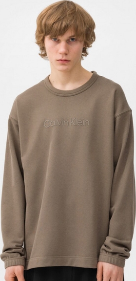 Brązowa bluza Calvin Klein z dresówki