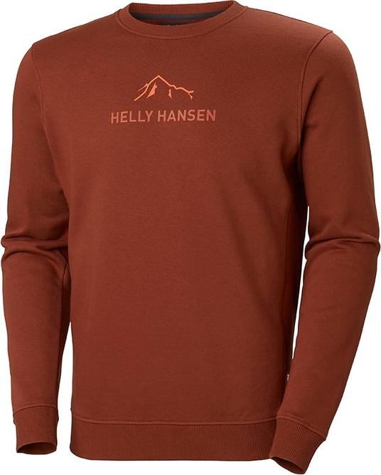 Brązowa bluza Helly Hansen w młodzieżowym stylu z bawełny