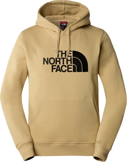 Brązowa bluza The North Face w młodzieżowym stylu z bawełny