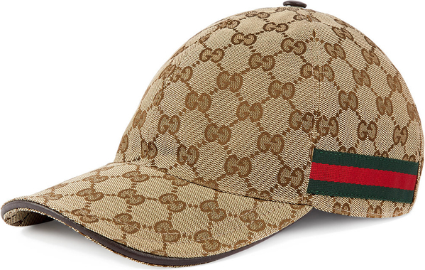 Brązowa czapka Gucci